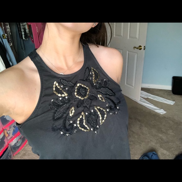 Hollister Tops - Flowy mesh tank top